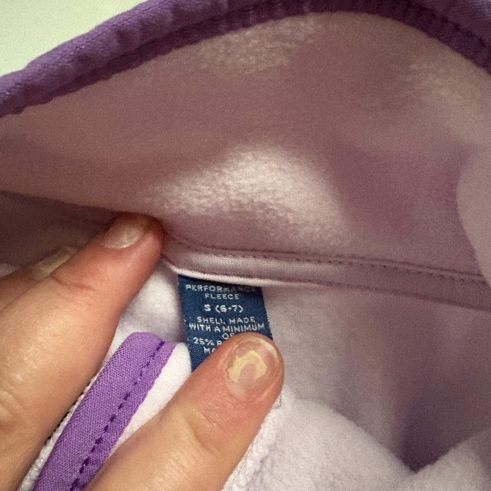 NWT OLD NAVY Purple FLEECE with Violet Accents - Picture 2 of 2